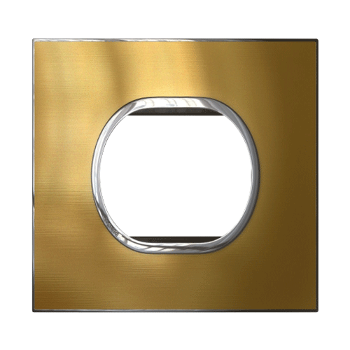 Legrand Arteor 3M Gold Brass Cover Plate With Frame, 5763 20